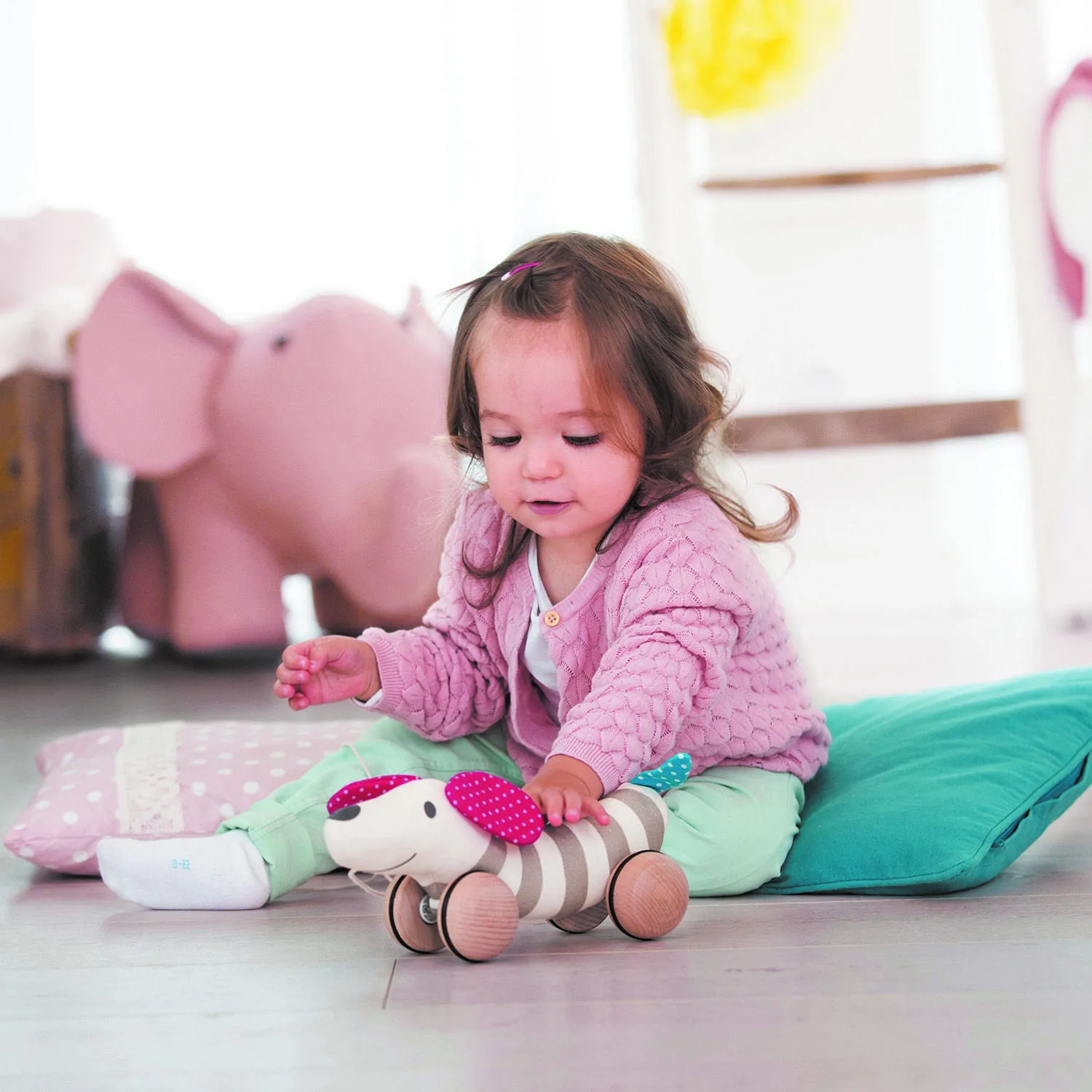 Игрушка-каталка для малышей «Собачка» Hape