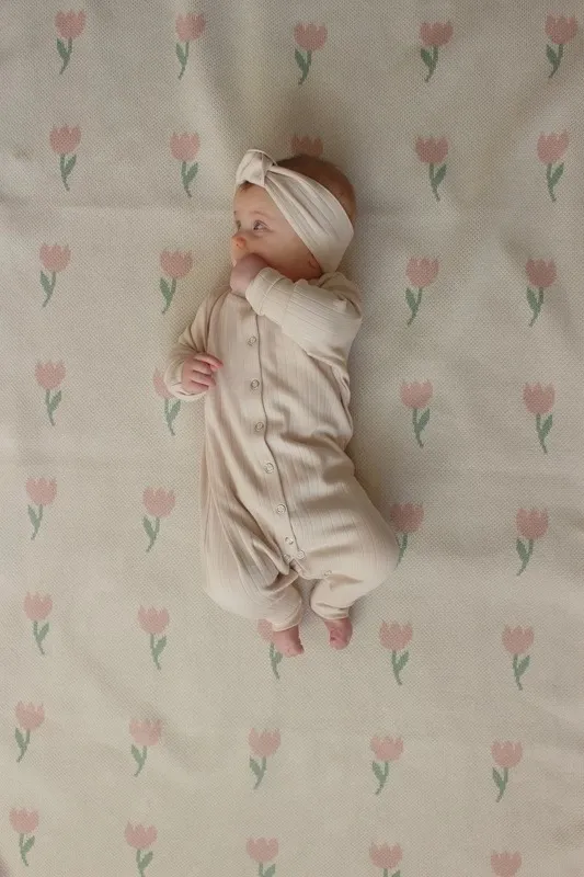 Плед детский 80х120 см LoomKnits Flowers Tulip