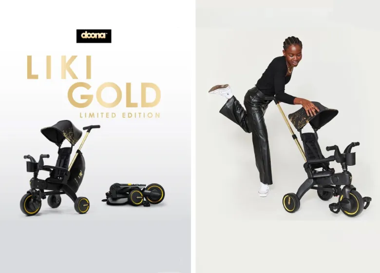 Эксклюзивно в Lapsi! 3-х колесный велосипед Doona Liki Trike Limited Edition Gold!