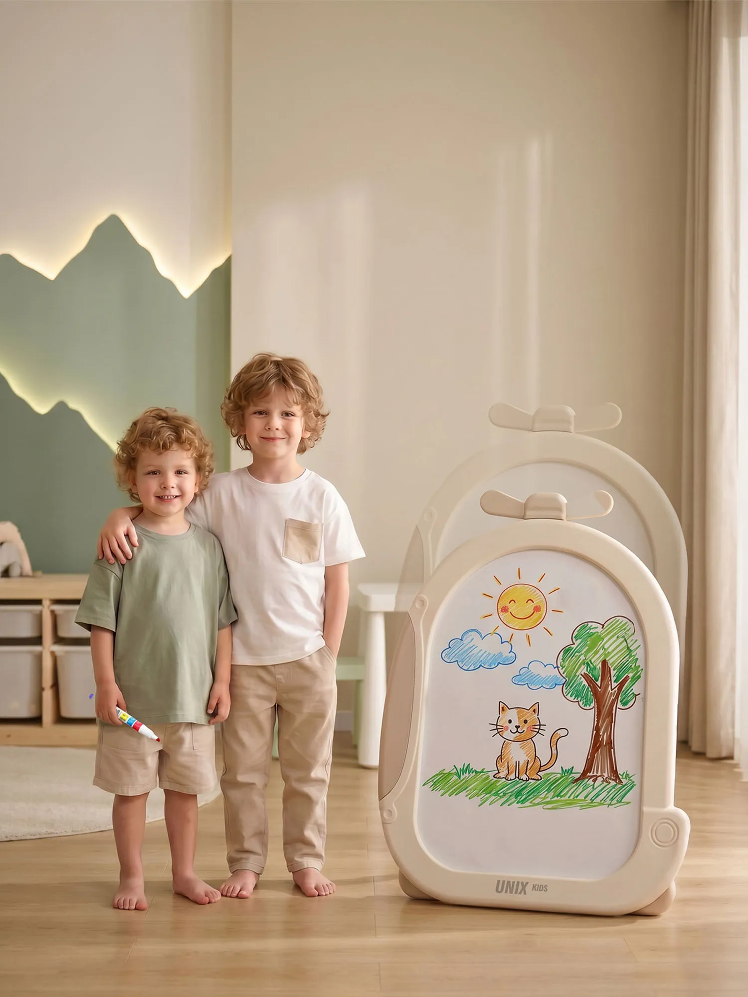 Мольберт UNIX Kids Helicopter Бежевый (Camel) PDBBASICCL. Изображение 15