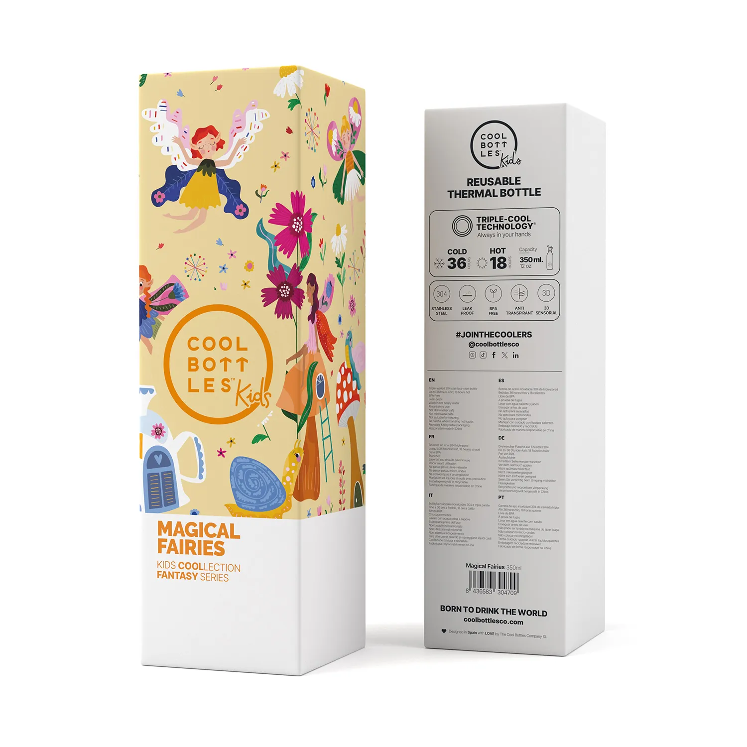 Термос–термобутылка Cool Bottles Kids серия Fantasy Magical Fairies 350 мл
