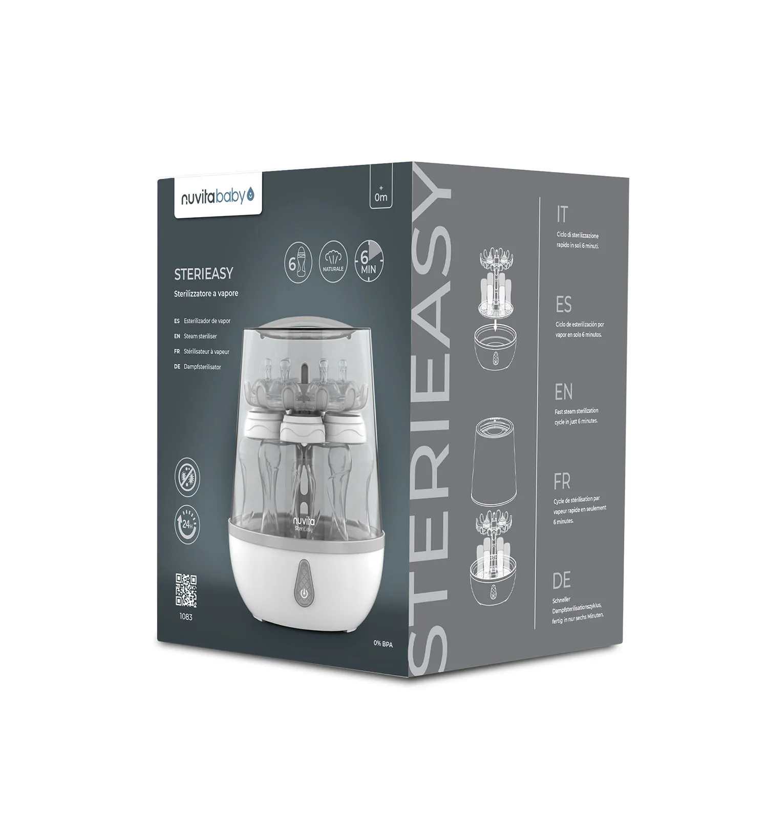 Стерилизатор электрический Nuvita для бутылочек 1083 STERIEASY NU-ALST1083