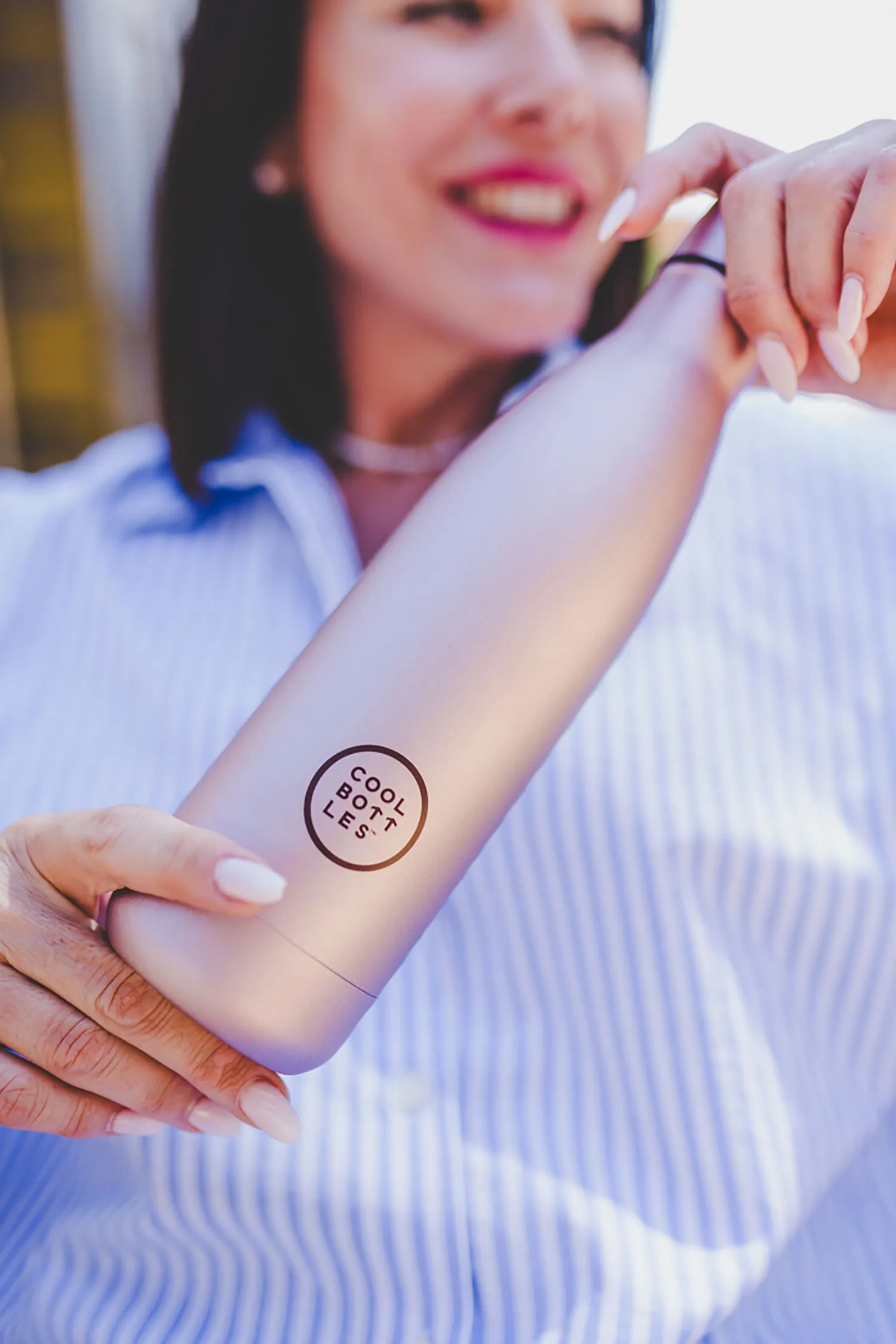 Термос-термобутылка Cool Bottles Metallic Rose 350 мл CB350MER