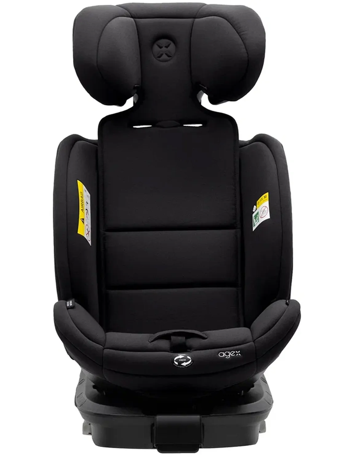 Автокресло 0+/1/2/3 Agex Comfort i-Fix 360 нов, черный (black). Изображение 7