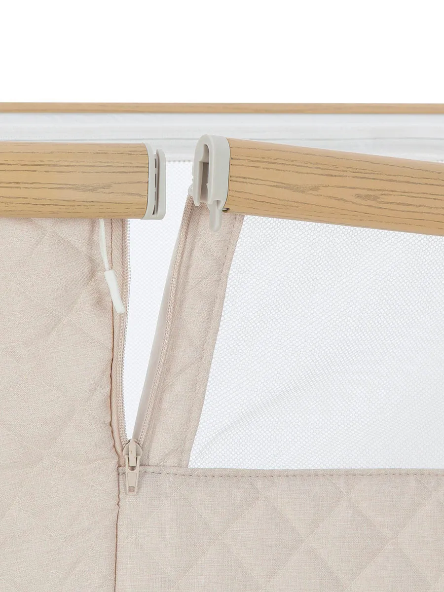 Кроватка CARRELLO Prima+ 79х50 см с электронным укачиванием Бежевый (Honey Beige) CRL-16504. Изображение 3