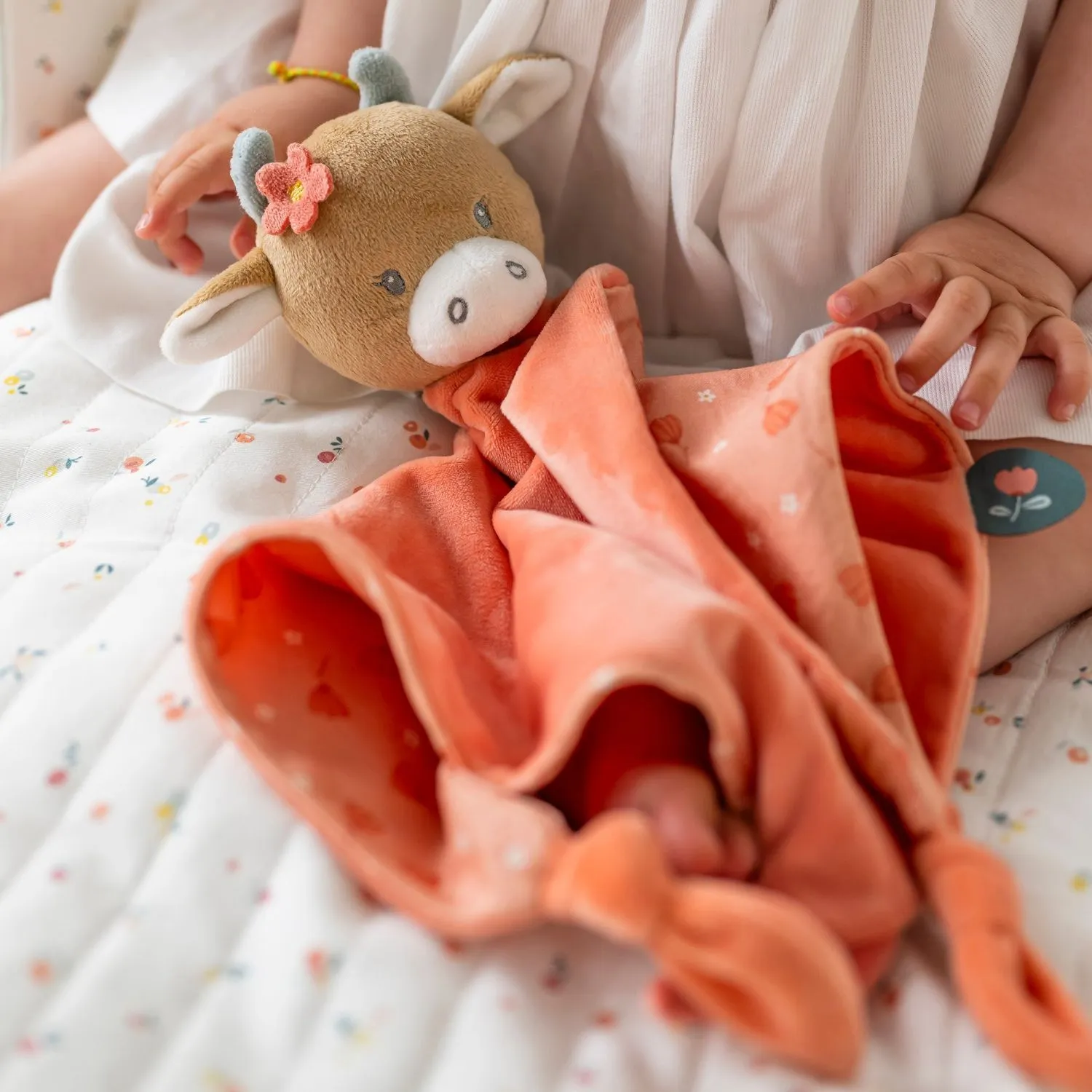 Игрушка мягкая Nattou Doudou большая MILA ZOË LANA Корова 266147