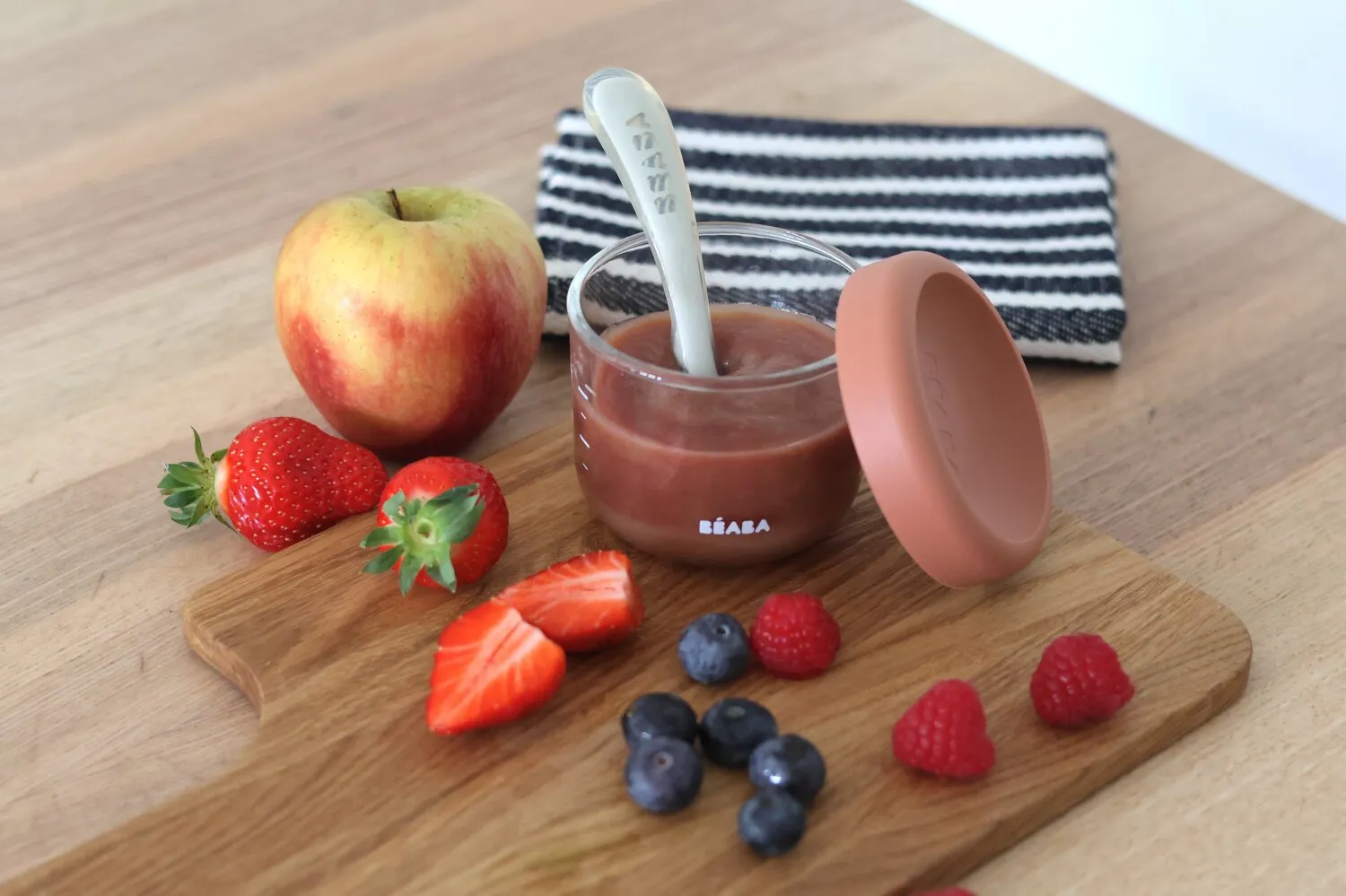 Контейнер Beaba для хранения стеклянный с крышкой 150 мл