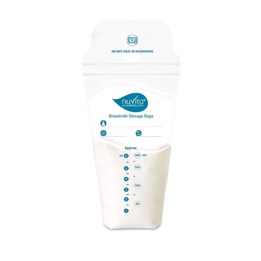 Пакеты одноразовые Nuvita для хранения и замораживания грудного для молока 1253 Disposable milk bags, 25 шт. NU-ALTL0038