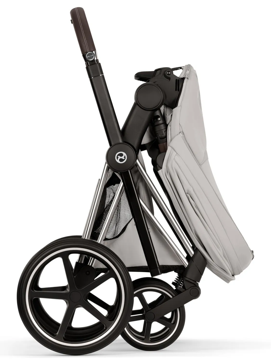 Коляска 2 в 1 Cybex Priam Style шасси Chrome Brown
