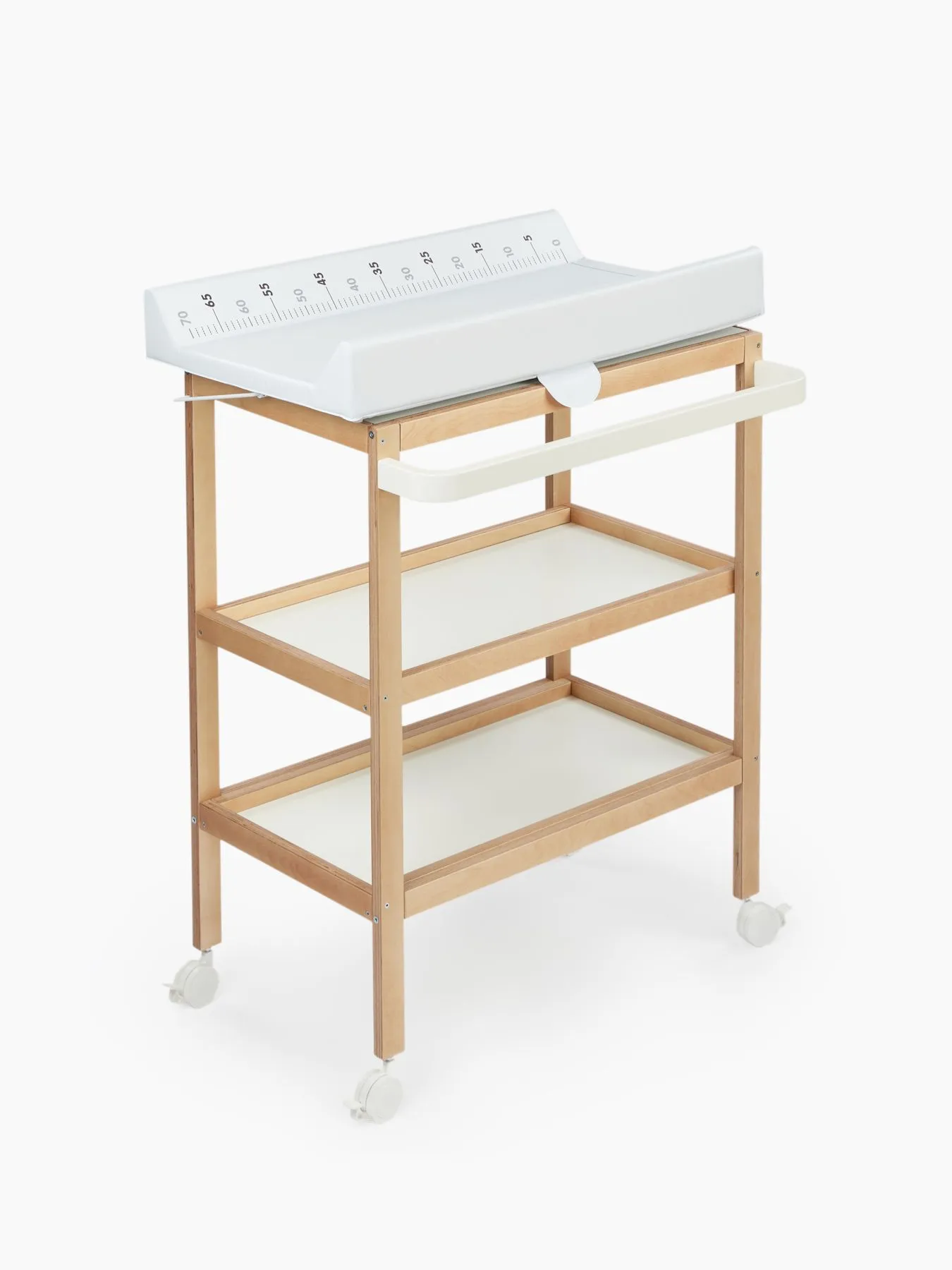 Комплект Happy Baby: пеленальный стол LAFINO с матрасом white 91039