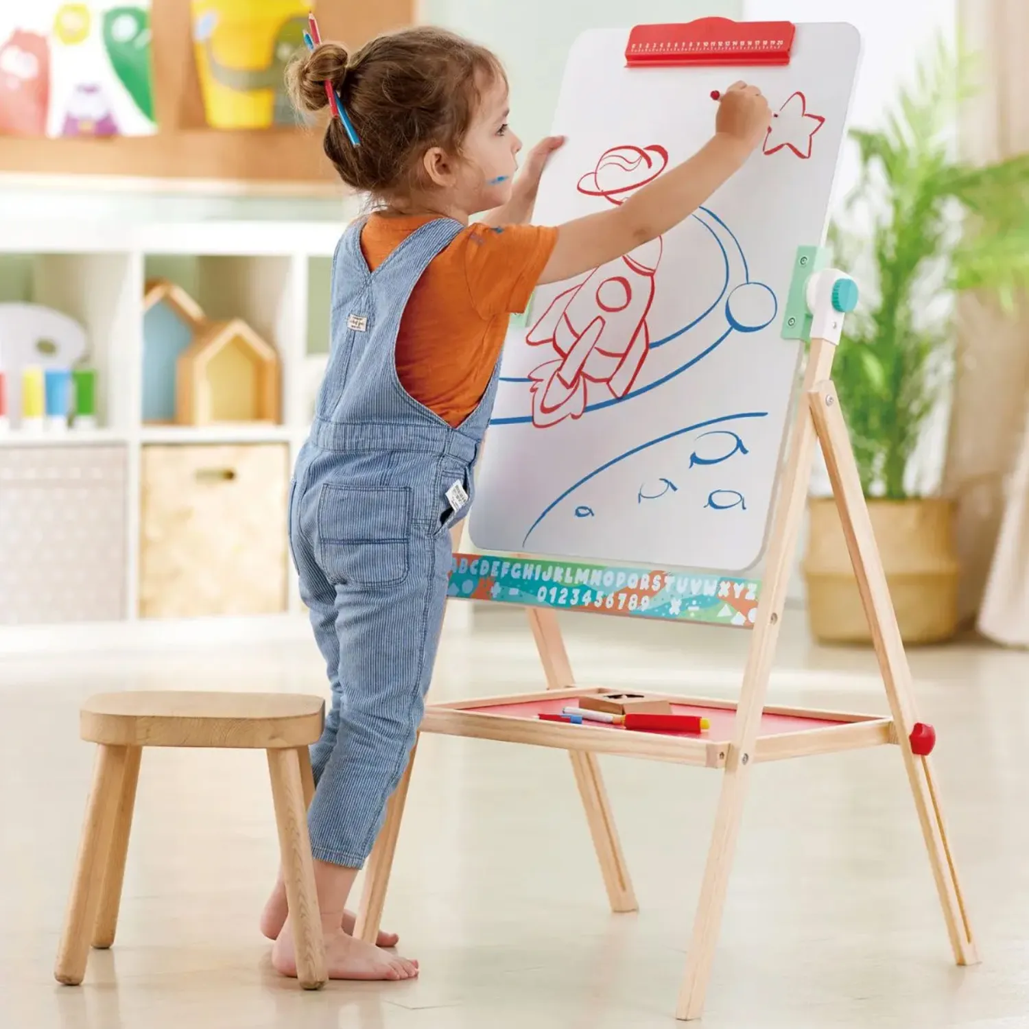 Мольберт HAPE перевернутый плоский для рисования E1063_HP