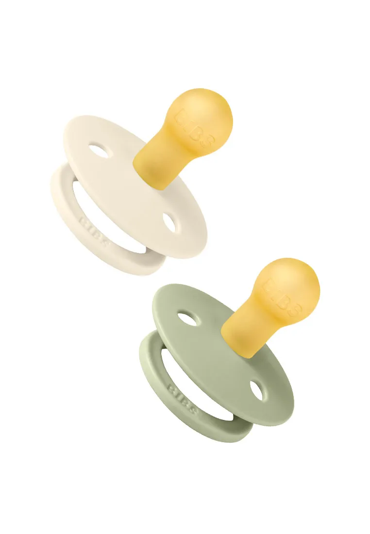 Набор пустышек латексных BIBS Liberty Colour, 2 шт. 0+ месяцев