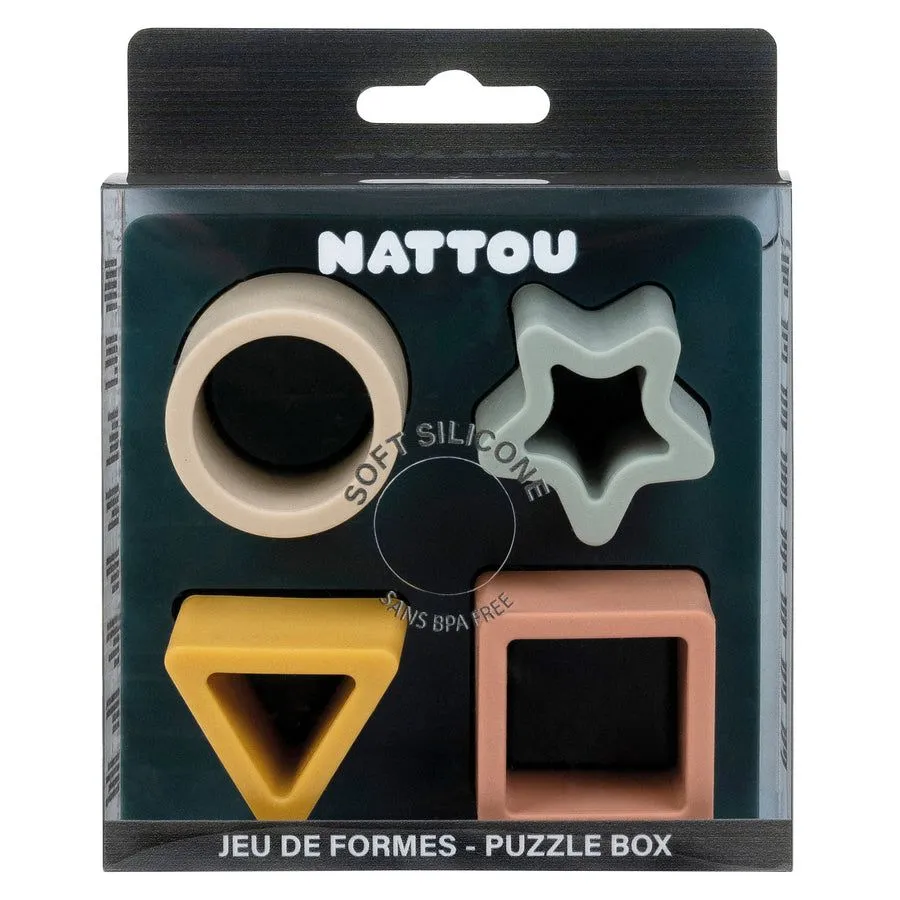 Игрушка сортер-головоломка Nattou силиконовая