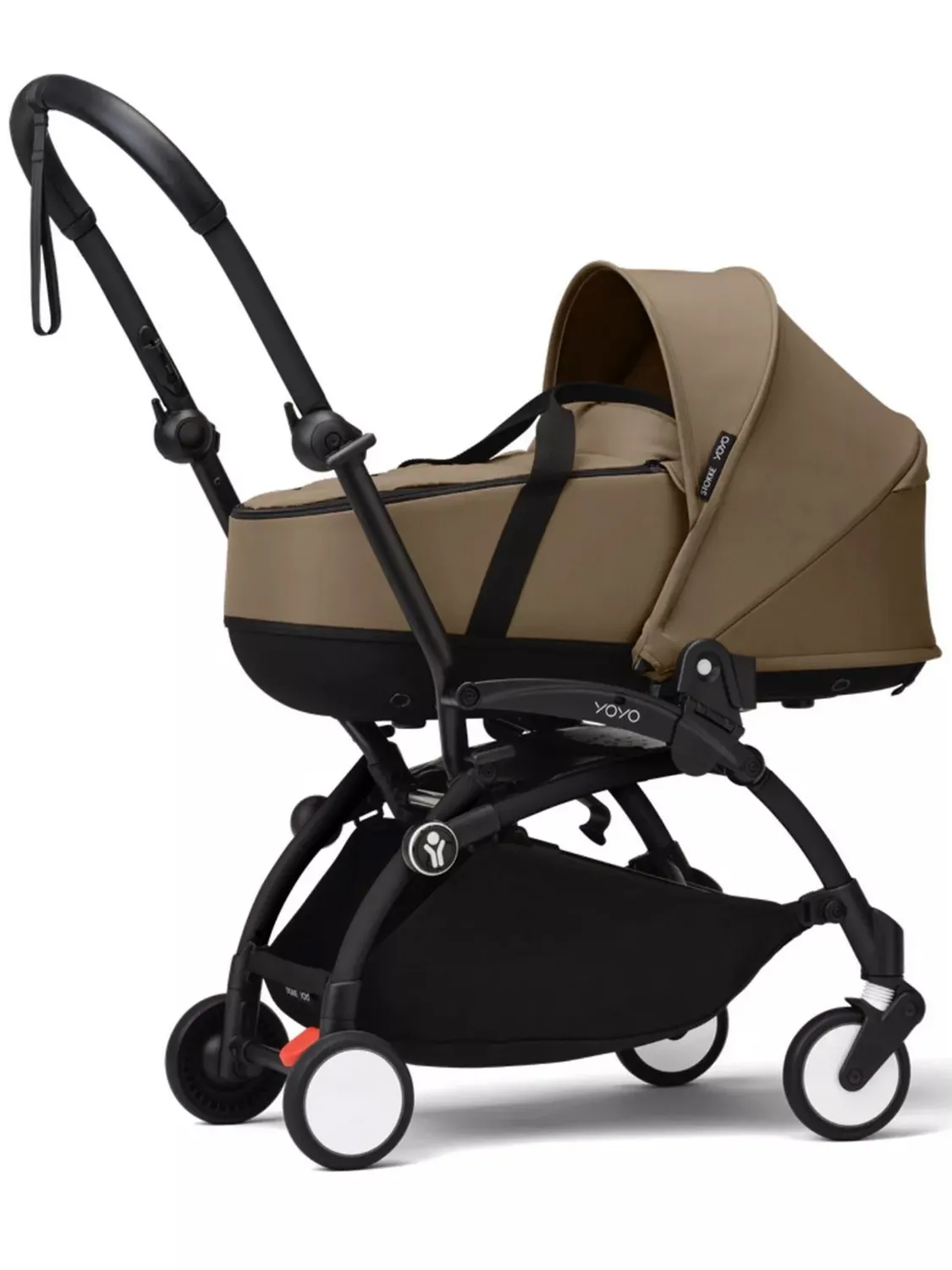 Коляска 2 в 1 Stokke YOYO3 shell, кофейный (toffee), рама черная. Изображение 2