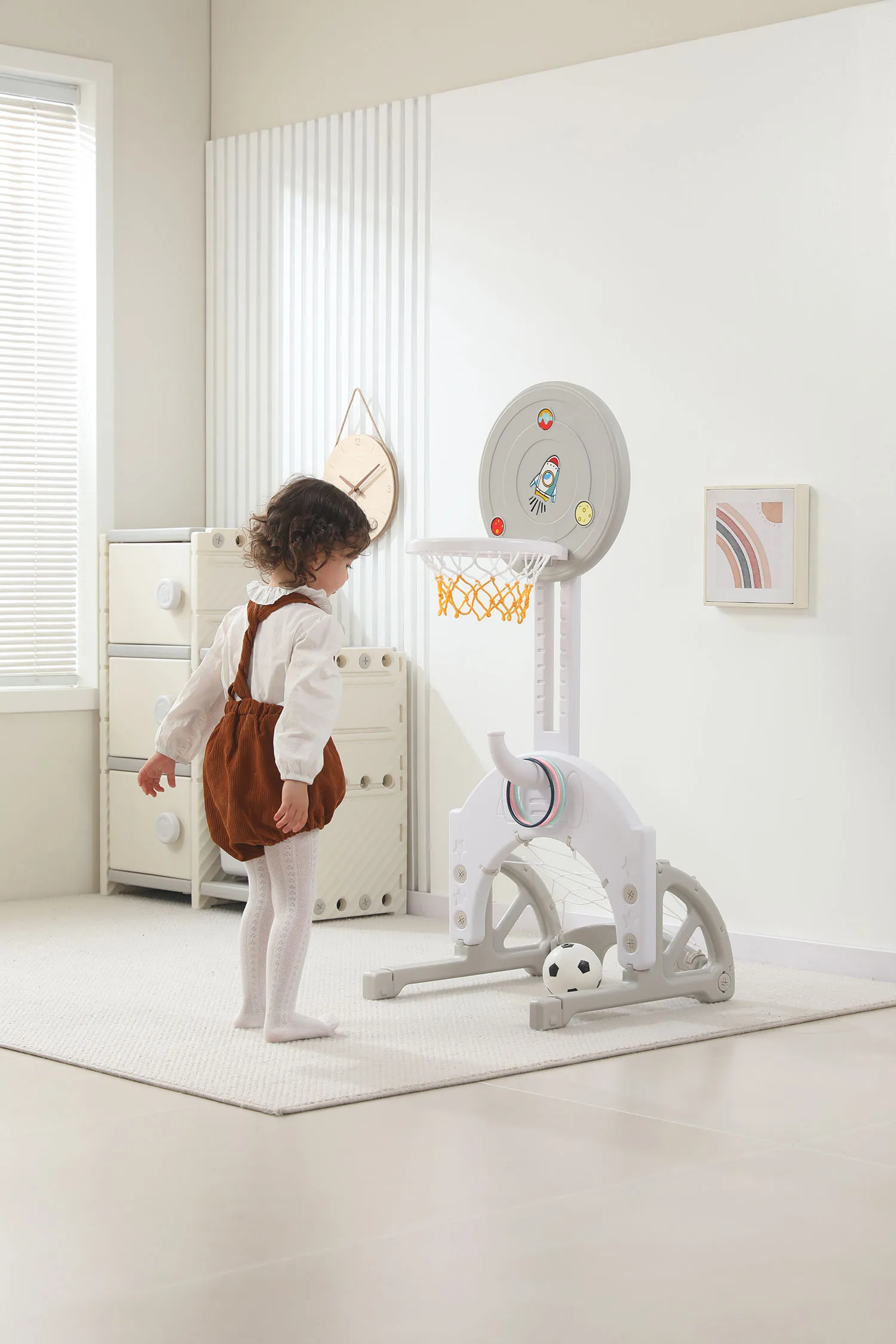 Стойка баскетбольная UNIX Kids Space Grey PPBSGRY