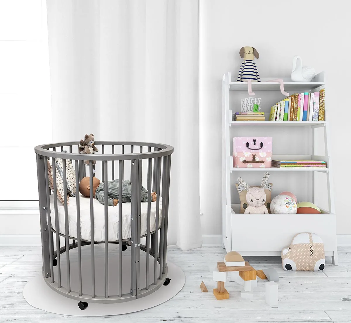 Кровать Bambini 125х75 см + Матрац Plitex Aloe vera Ring АВ-19/2 + Одеяло Qwhimsy "Космос" QBL002