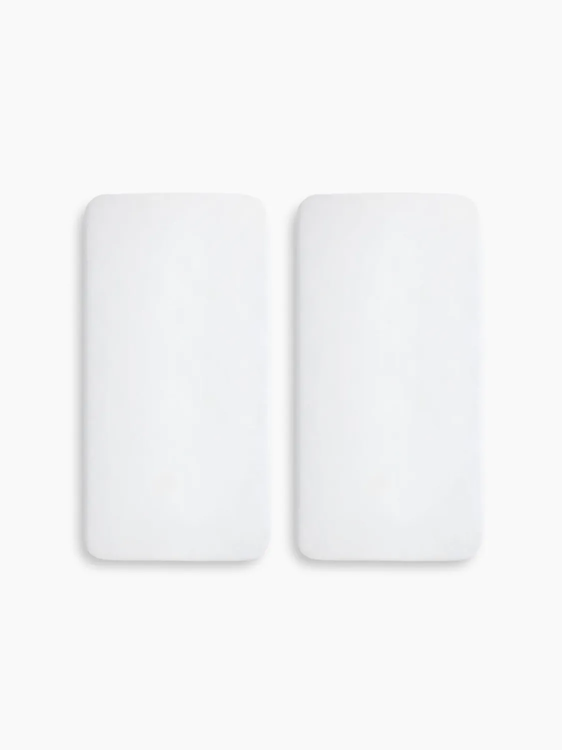 Набор простыней Happy Baby на резинке 140x70 см 2 штуки белый (white) 87579. Изображение 1