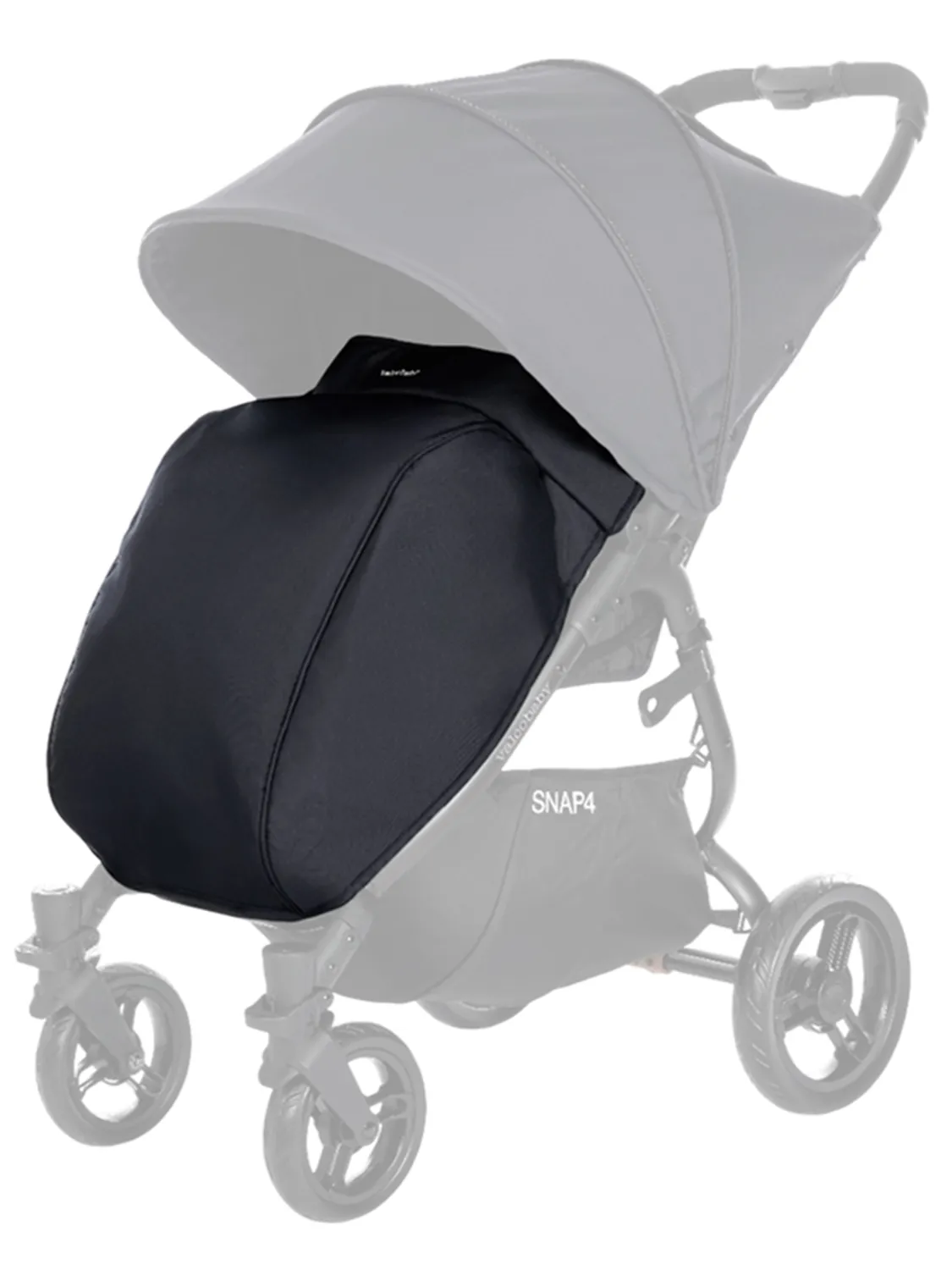 Накидка на ножки Valco baby Boot Cover Snap (сер.2), серый (signature grey). Изображение 1