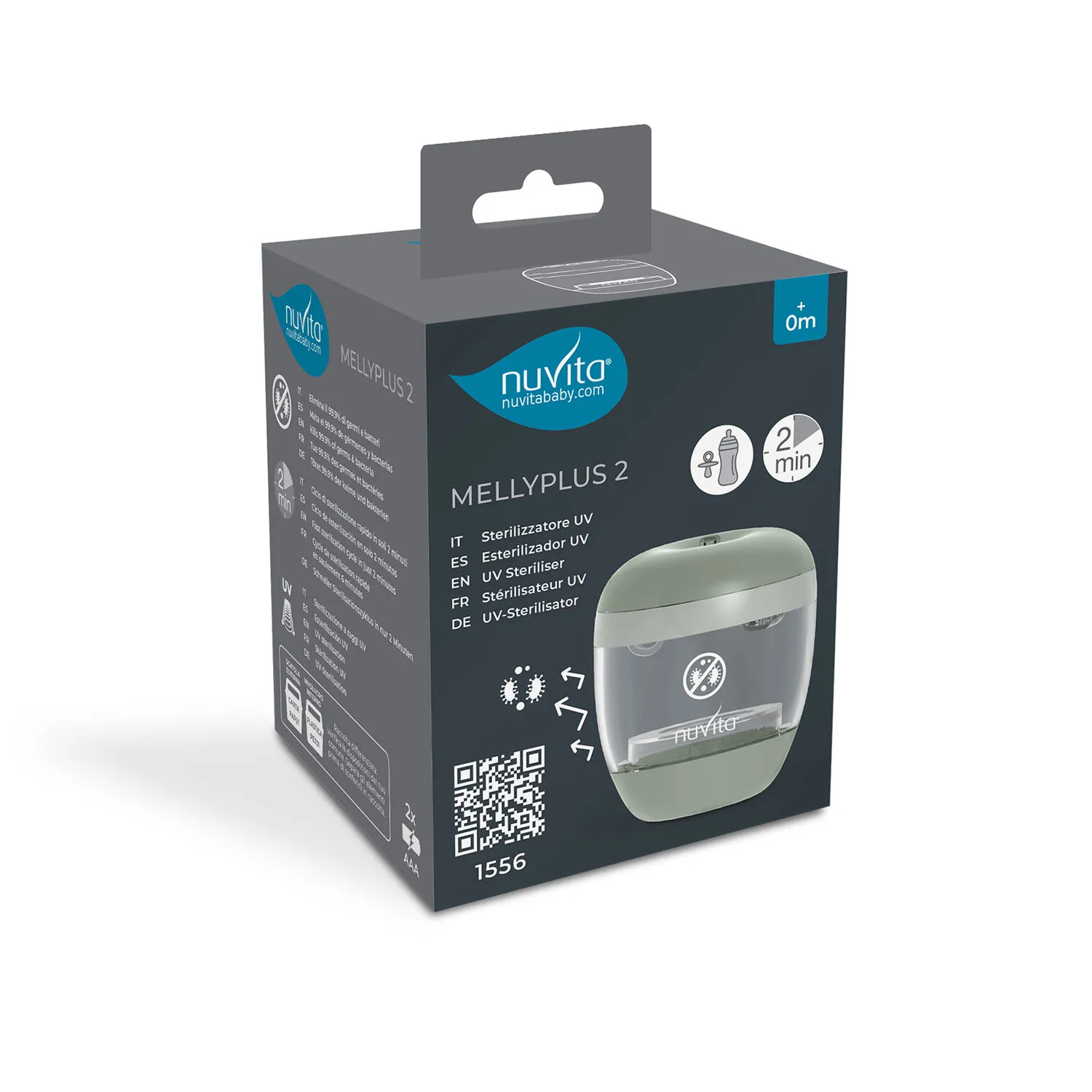 Стерилизатор портативный УФ Nuvita для бутылочек и аксессуаров 1556 MellyPlus 2 NU-ALST0013