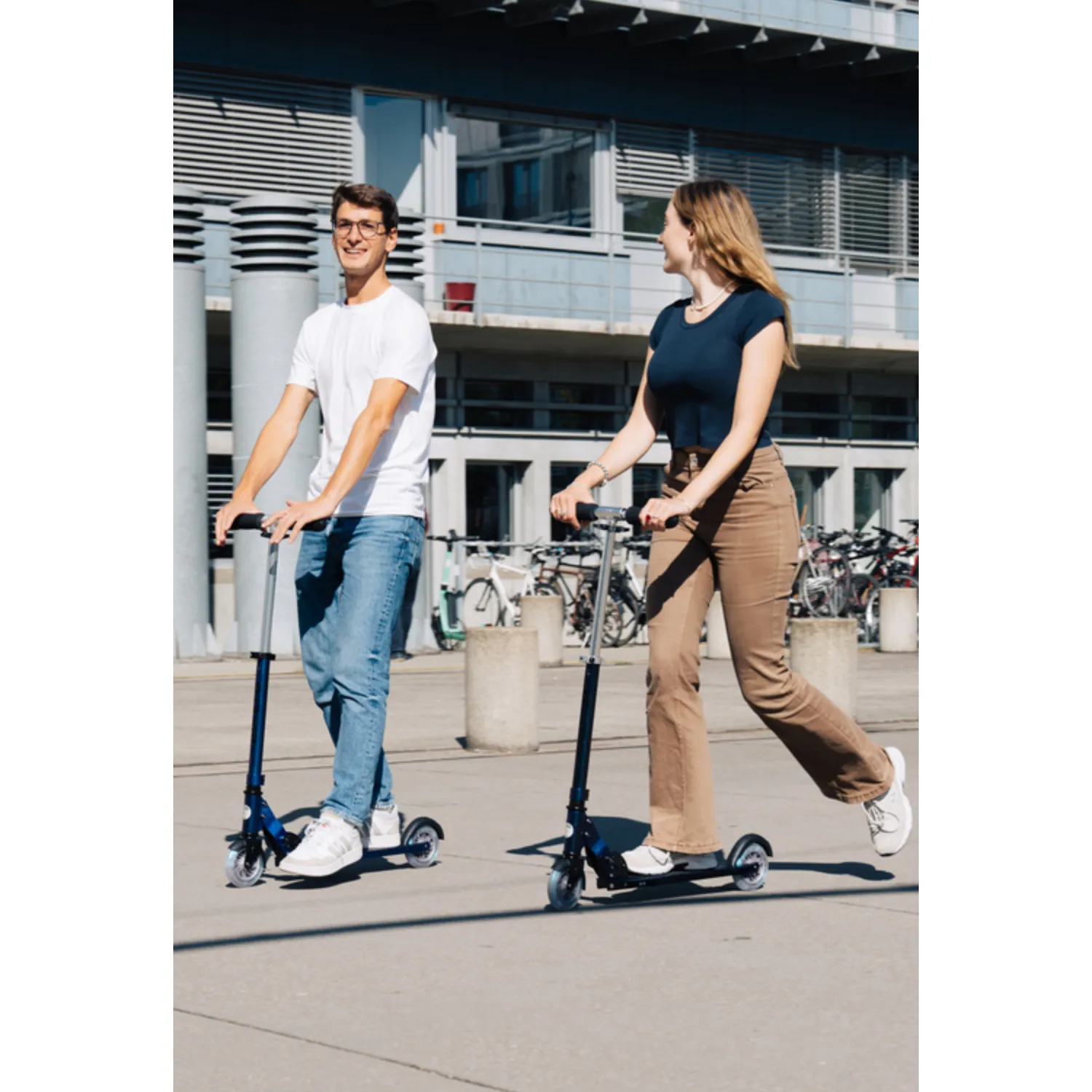 Самокат Micro Sprite светодиод LED со светящимися колёсами