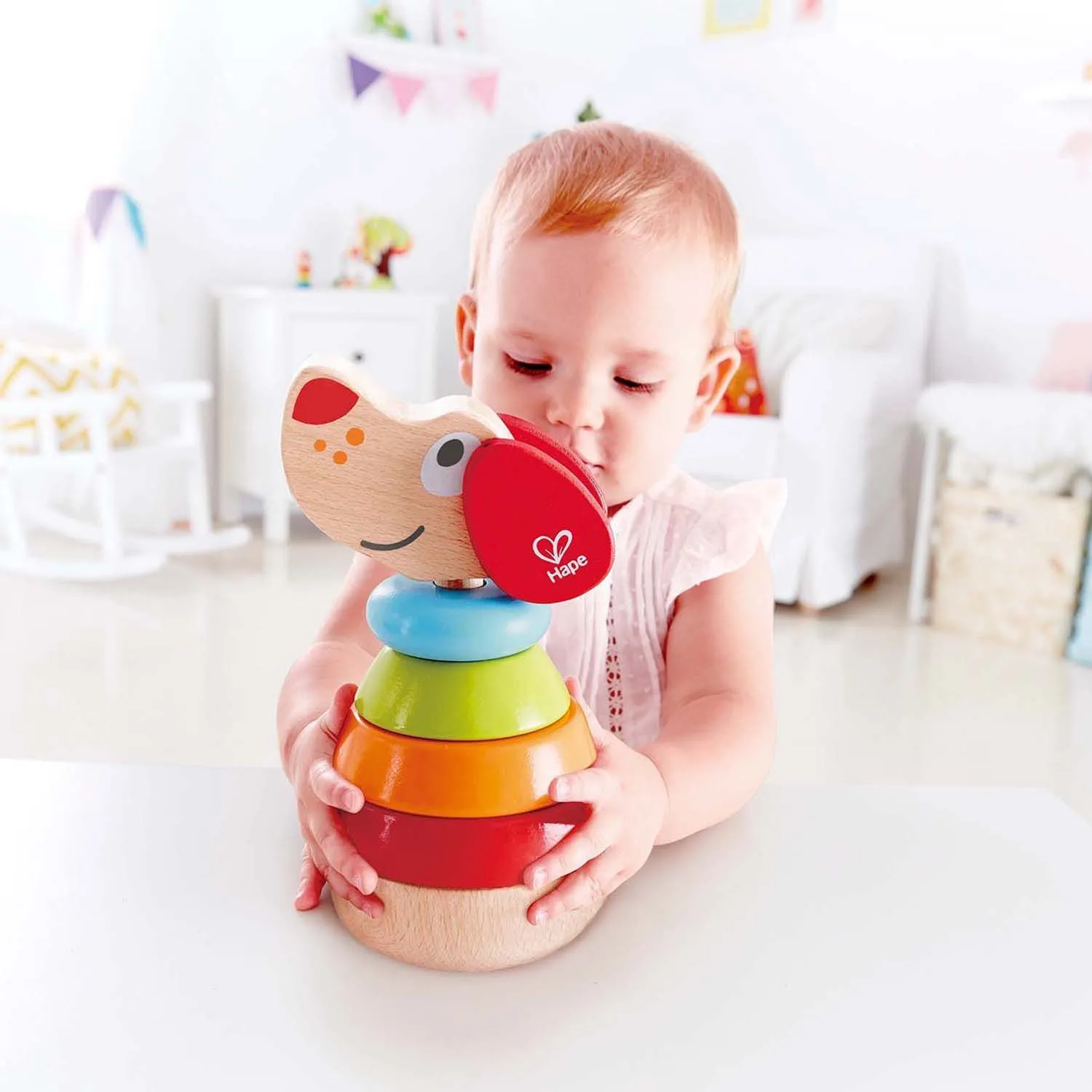 Звуковая игрушка-пирамидка «Собака» Hape