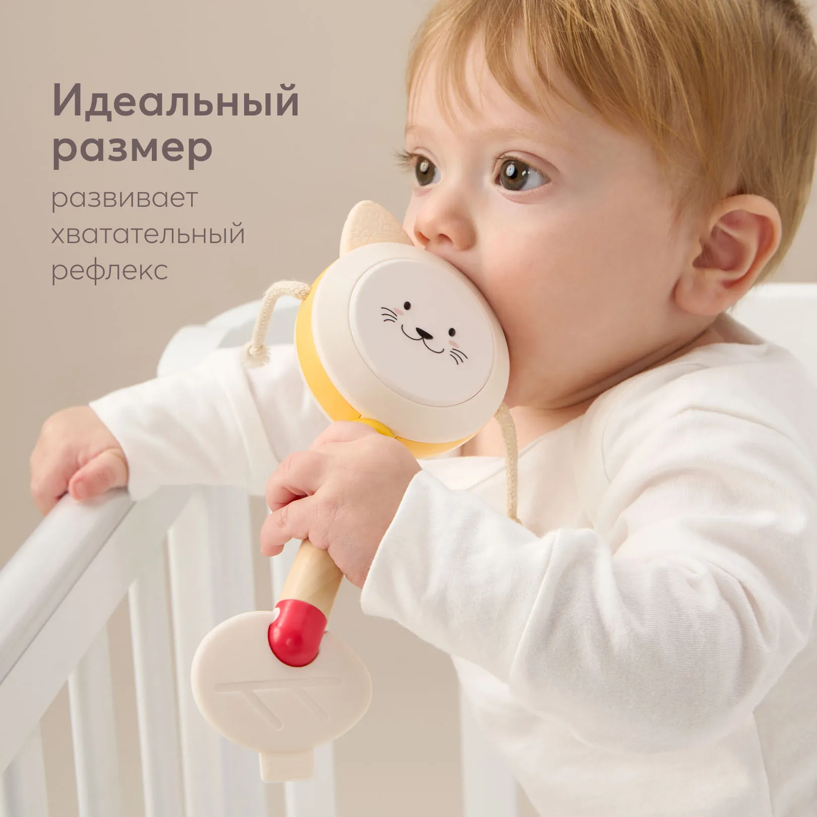 Набор погремушек-грызунков Happy Baby JOLLY FRIENDS «ДЖОЛЛИ ФРЭНДС» разноцветный 331957