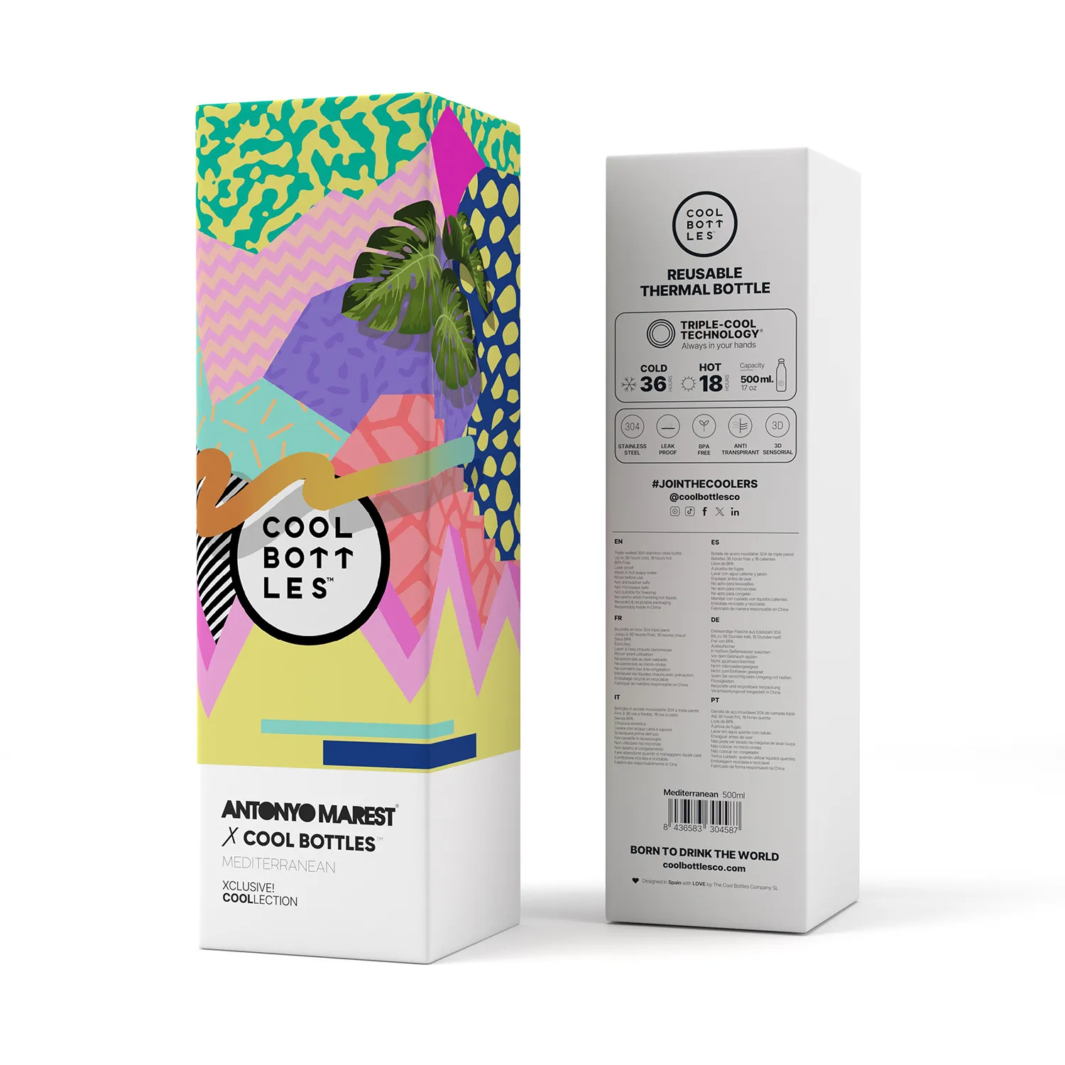 Термос-термобутылка Cool Bottles Antonyo Marest Mediterranean 500 мл