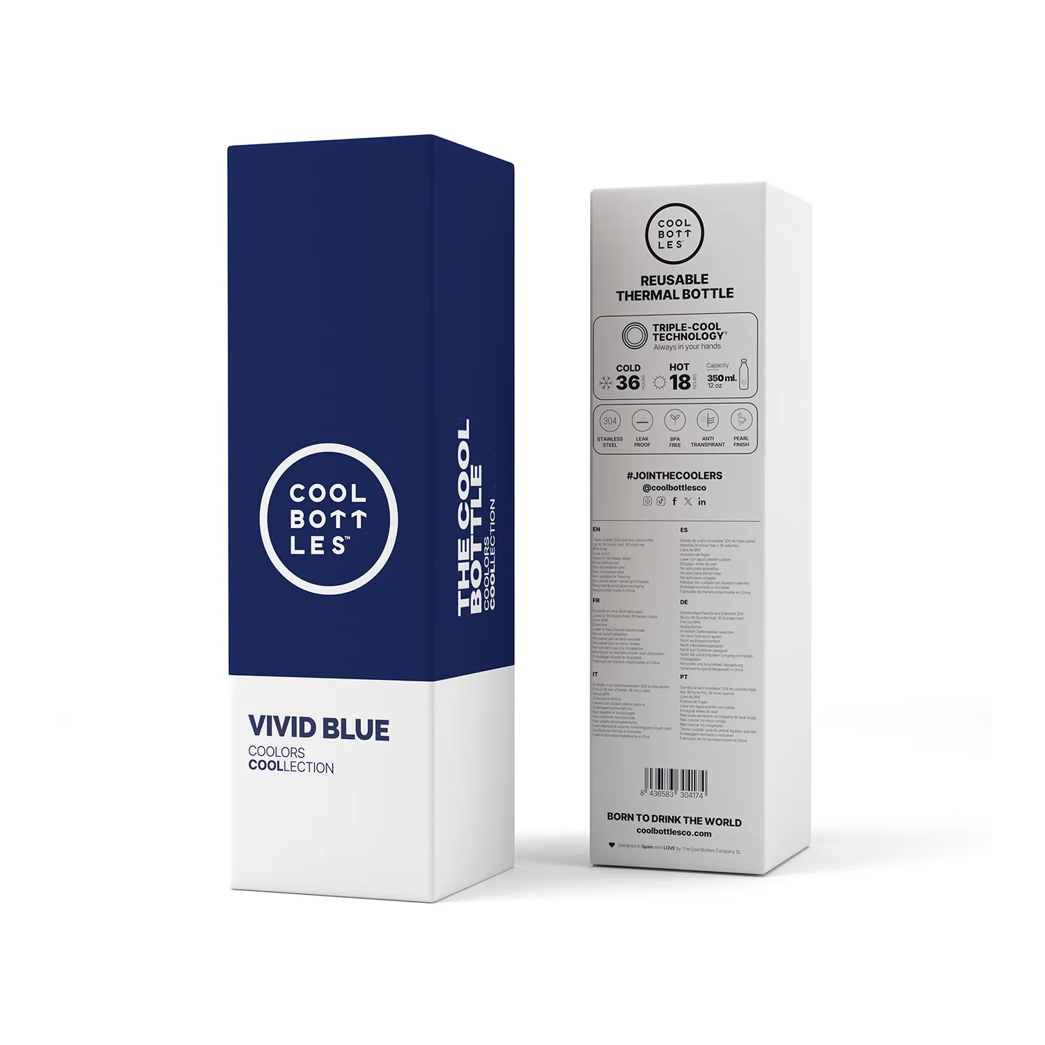 Термос-термобутылка Cool Bottles Vivid Blue 350 мл CB350VIB