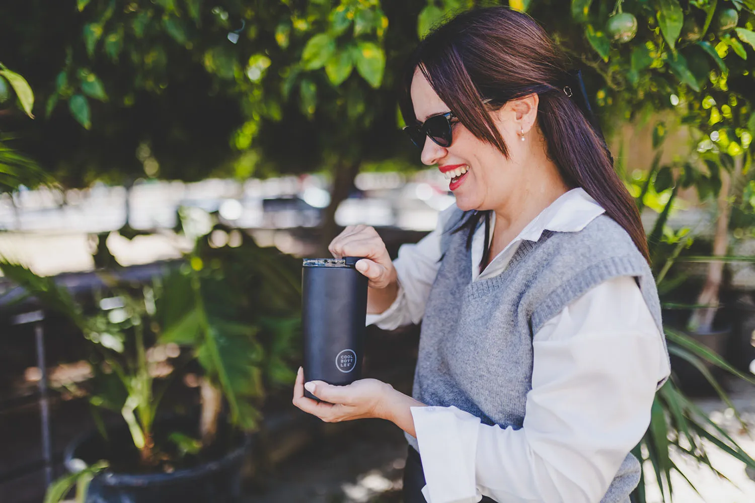 Термокружка Cool Bottles Tumbler Mono Black 550 мл CBT55MOB