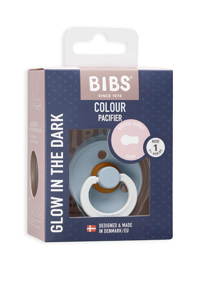 Пустышка латексная ночная BIBS Colour Glow 0+ месяцев