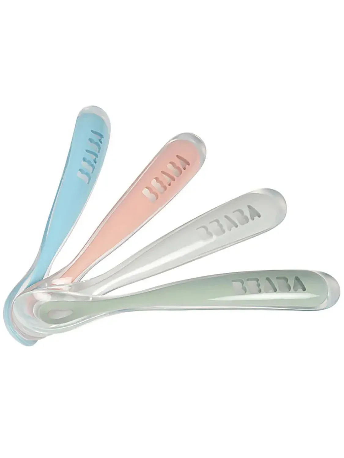 Набор ложек Beaba силиконовых в блистере 4 шт от 4 месяцев