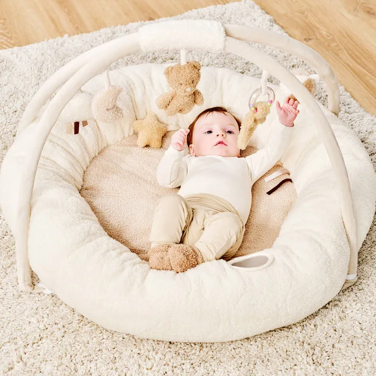 Коврик детский игровой круглый Nattou TEDDY с арками ecru 856409