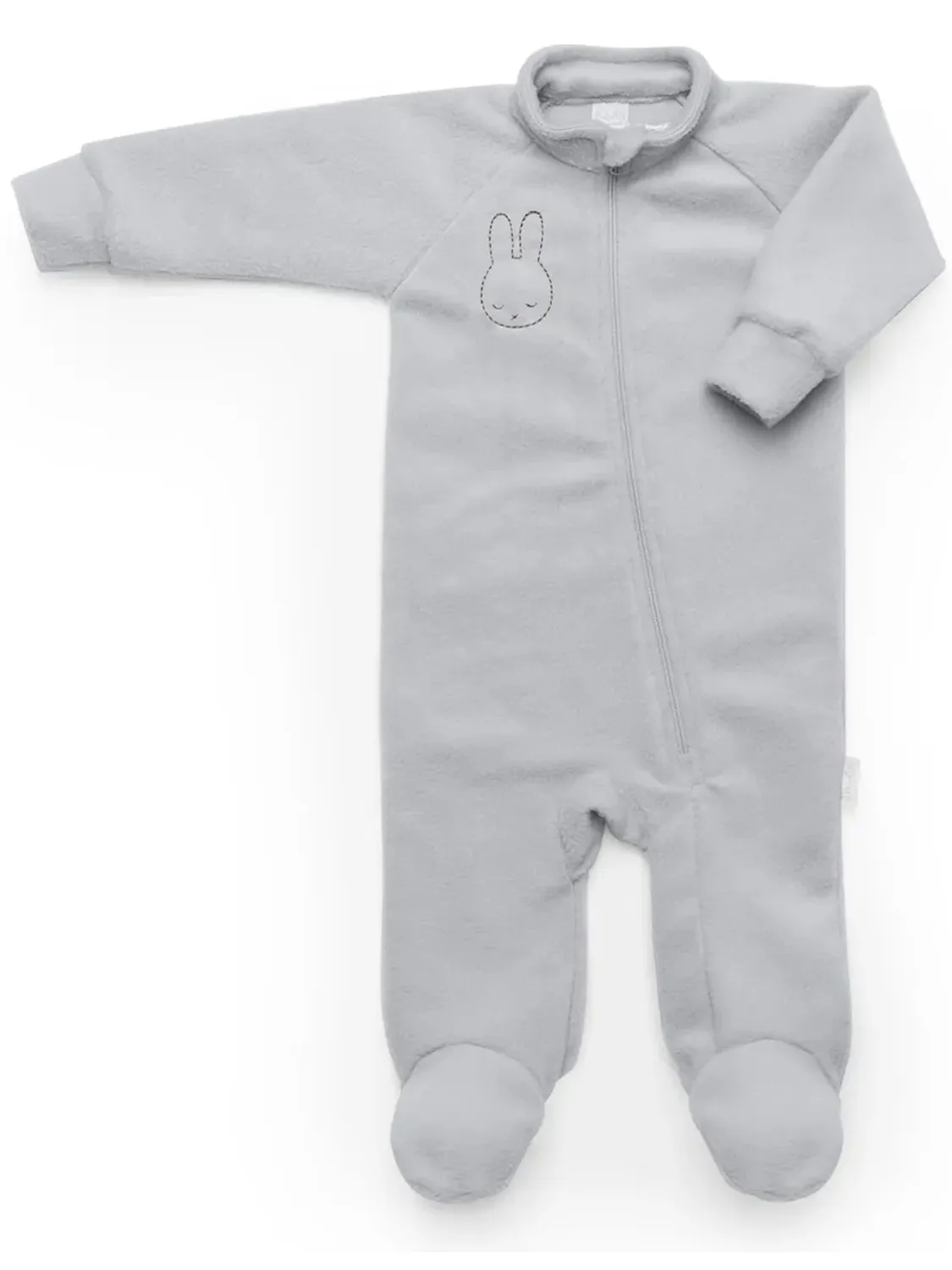 Комбинезон детский Mansita Comfi флисовый светло-серый