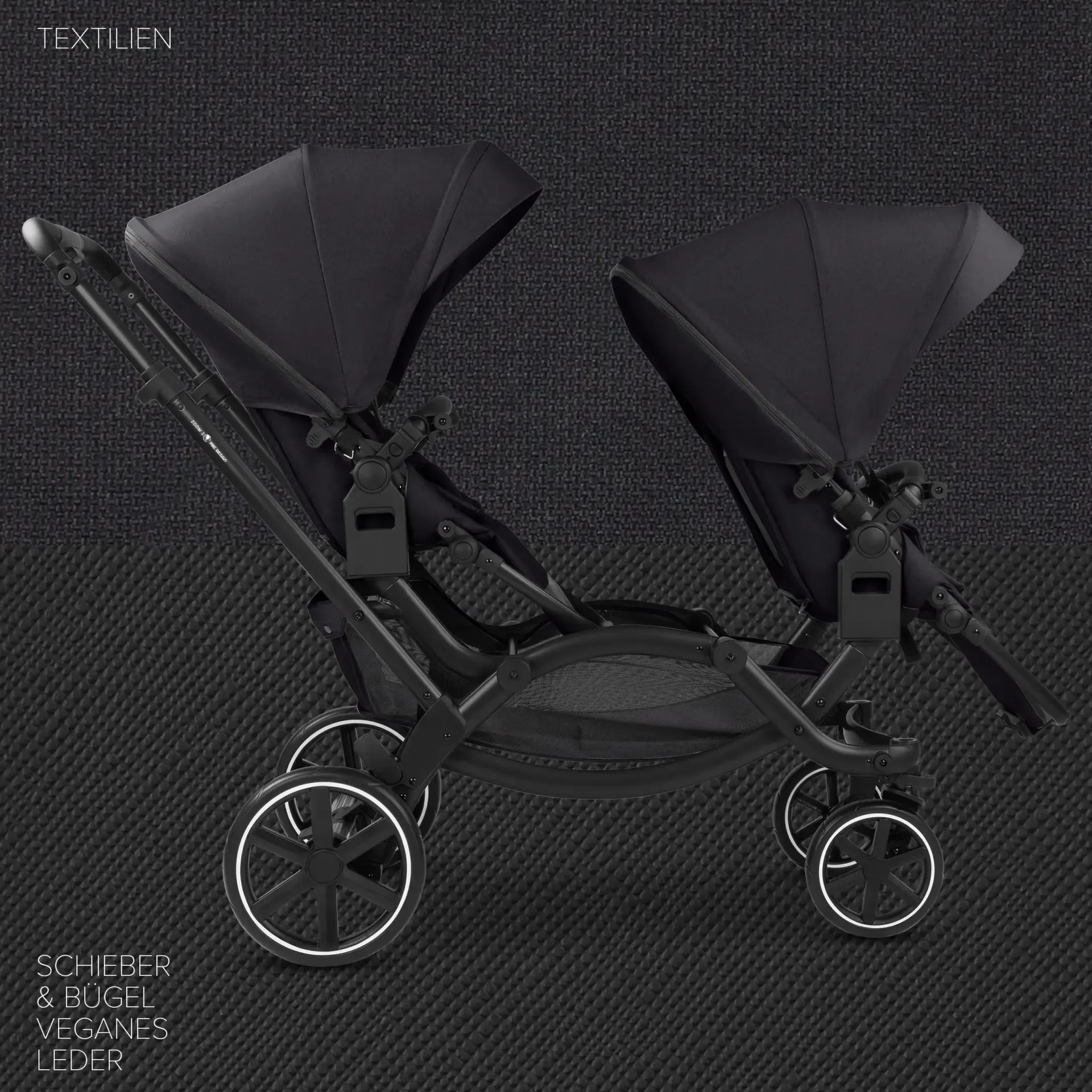 Коляска 2 в 1 для двойни ABC-Design Zoom 2