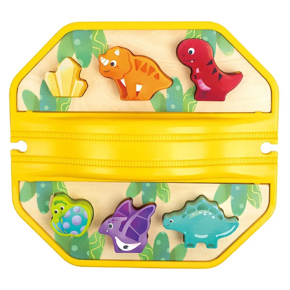 Железная дорога Hape «Динозаврики в контейнере» 27 элементов E3828_HP