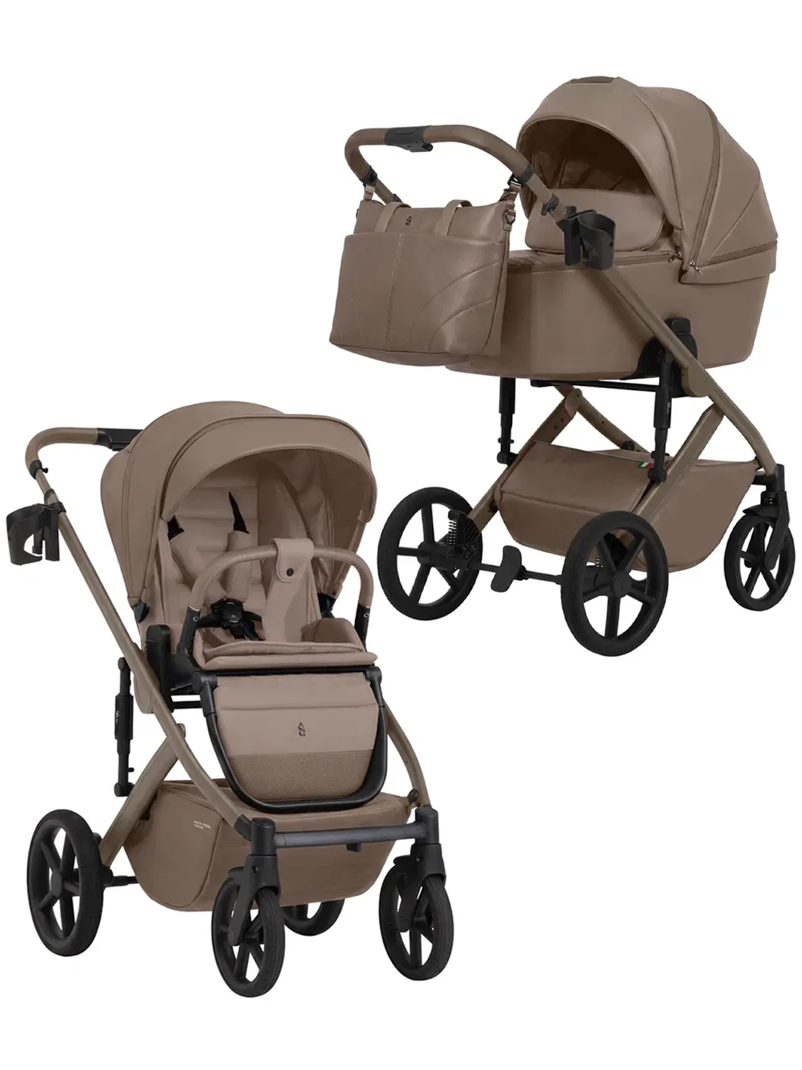 Коляска 2 в 1 SBL/Sweet Baby Dolce, кожа
