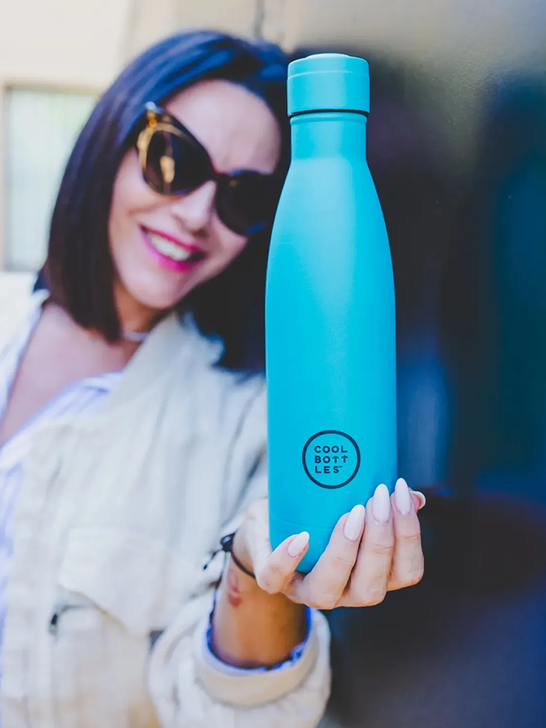 Термос-термобутылка Cool Bottles Vivid Turquoise 350 мл CB350VIT
