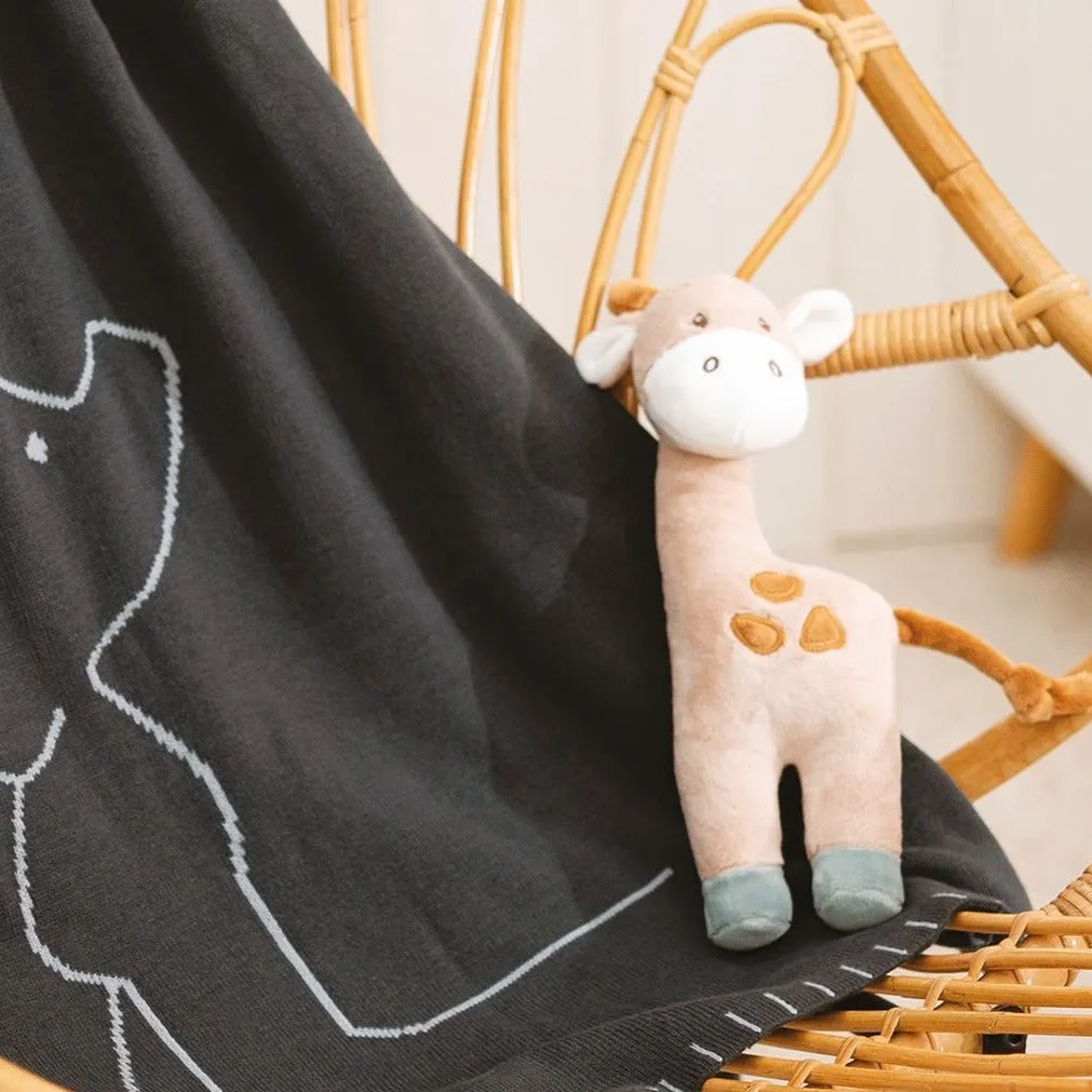 Игрушка мягкая Nattou Rattle Luna & Axel Жираф 748193