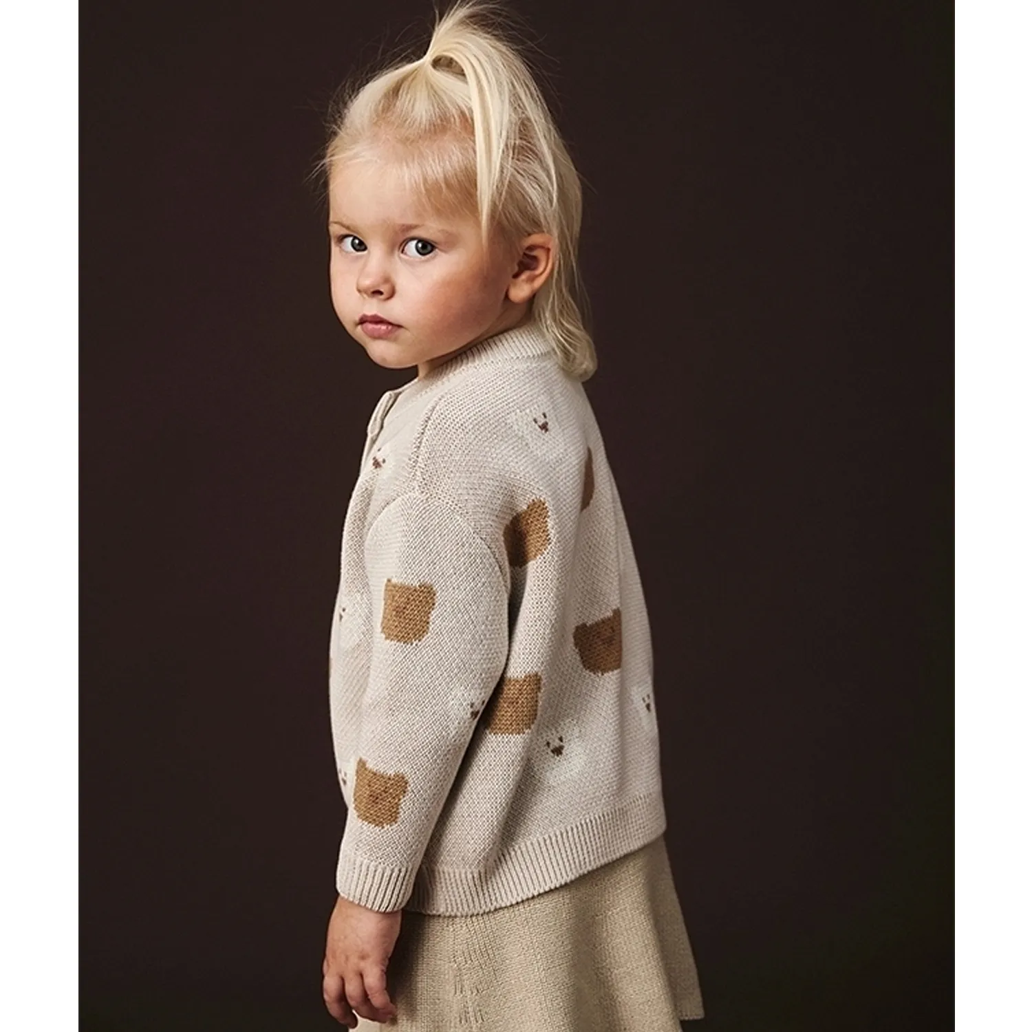 Кардиган детский LoomKnits Мишки бежевый