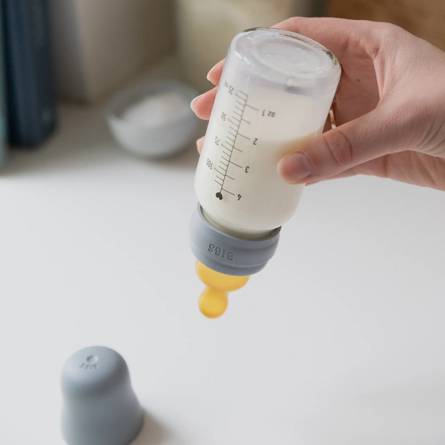 Соска BIBS латексная для бутылочки быстрый поток, 2 шт.