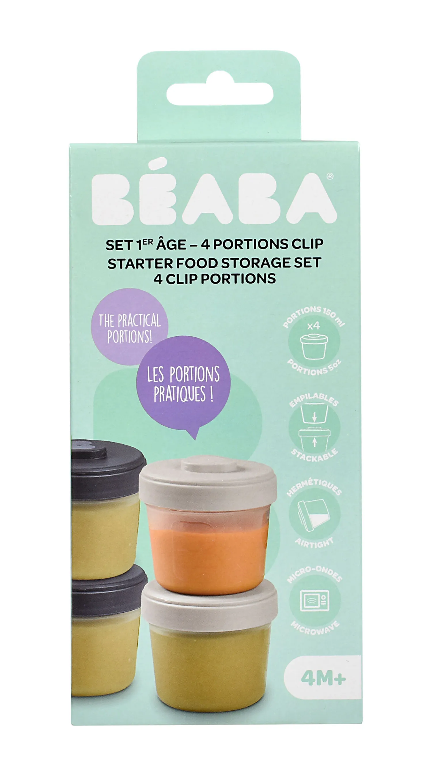 Набор контейнеров Beaba для детского питания (4 шт х 150 мл) 913515