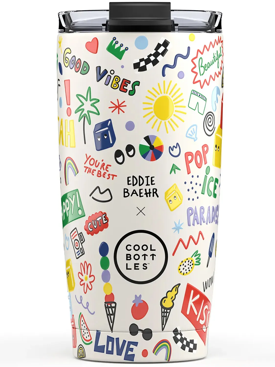 Термокружка Cool Bottles Tumbler Eddie Baehr Good Vibes 550 мл CBT55GVI