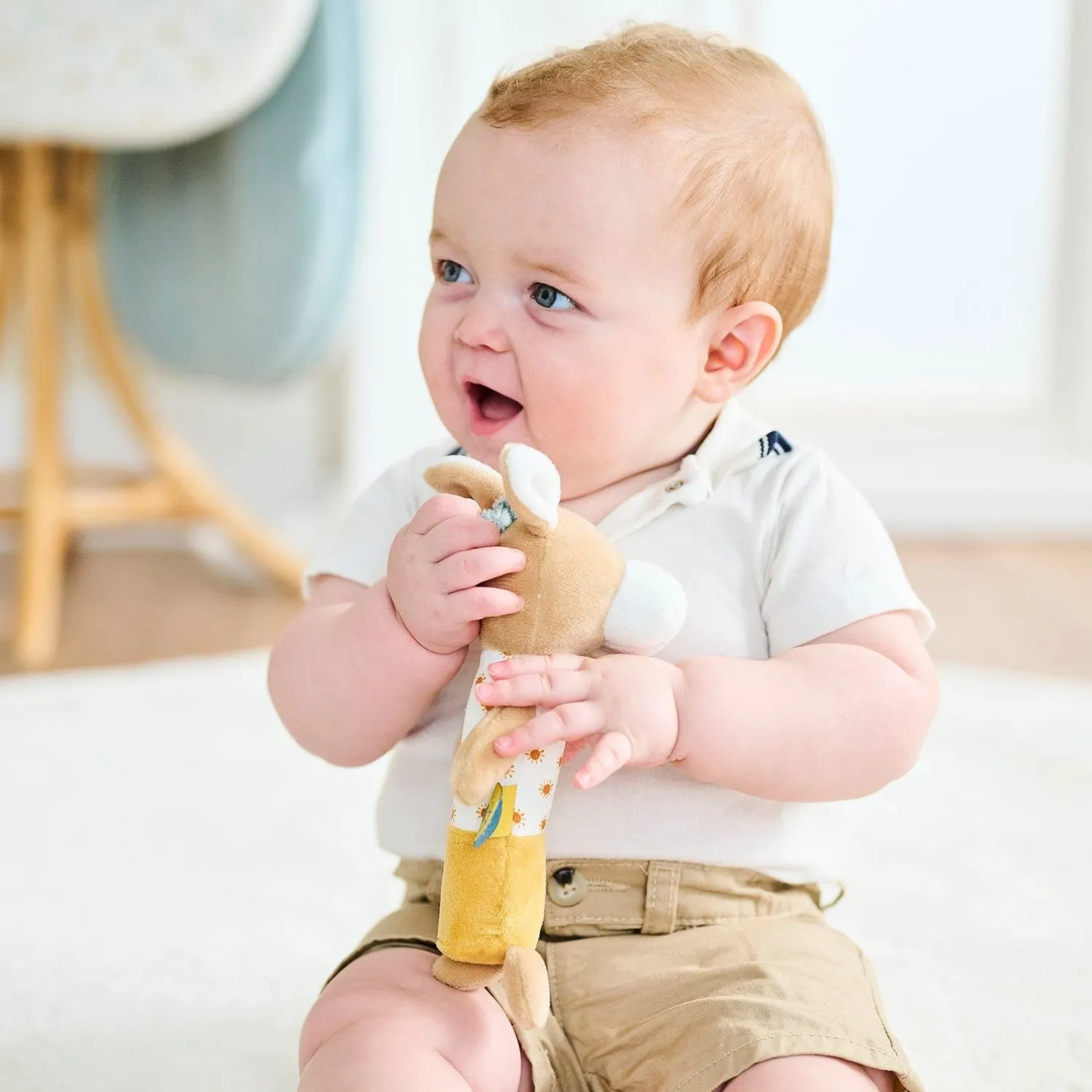 Игрушка мягкая Nattou Cri-Cris FELIX & LEO Ослик 595315