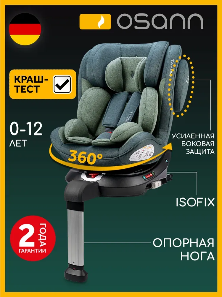 Автокресло 0+/1/2/3 Osann ENO 360° SL