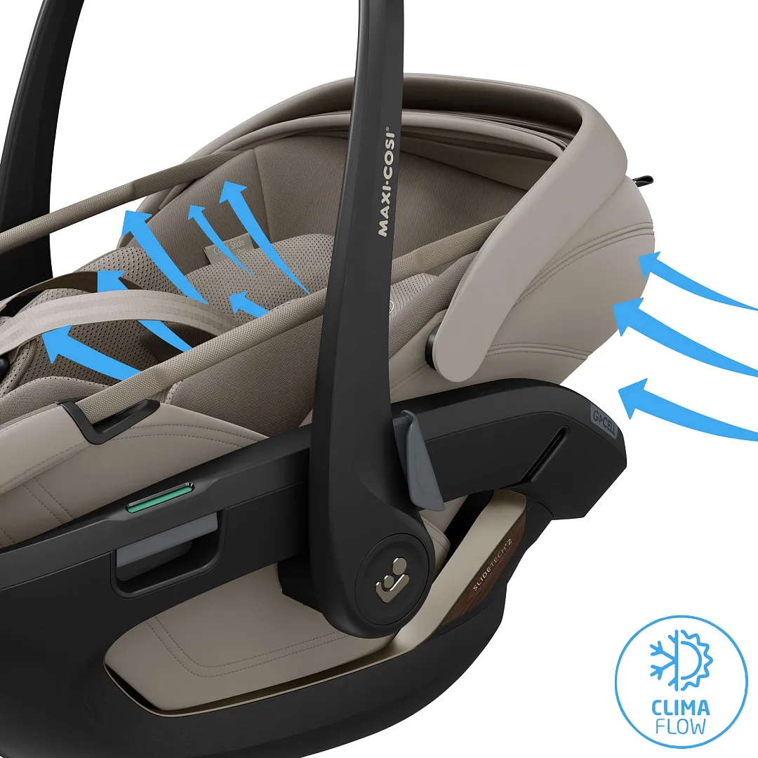 Автокресло 0+ Maxi-Cosi Coral Slide Pro, бежевый (sapphire sand). Изображение 11