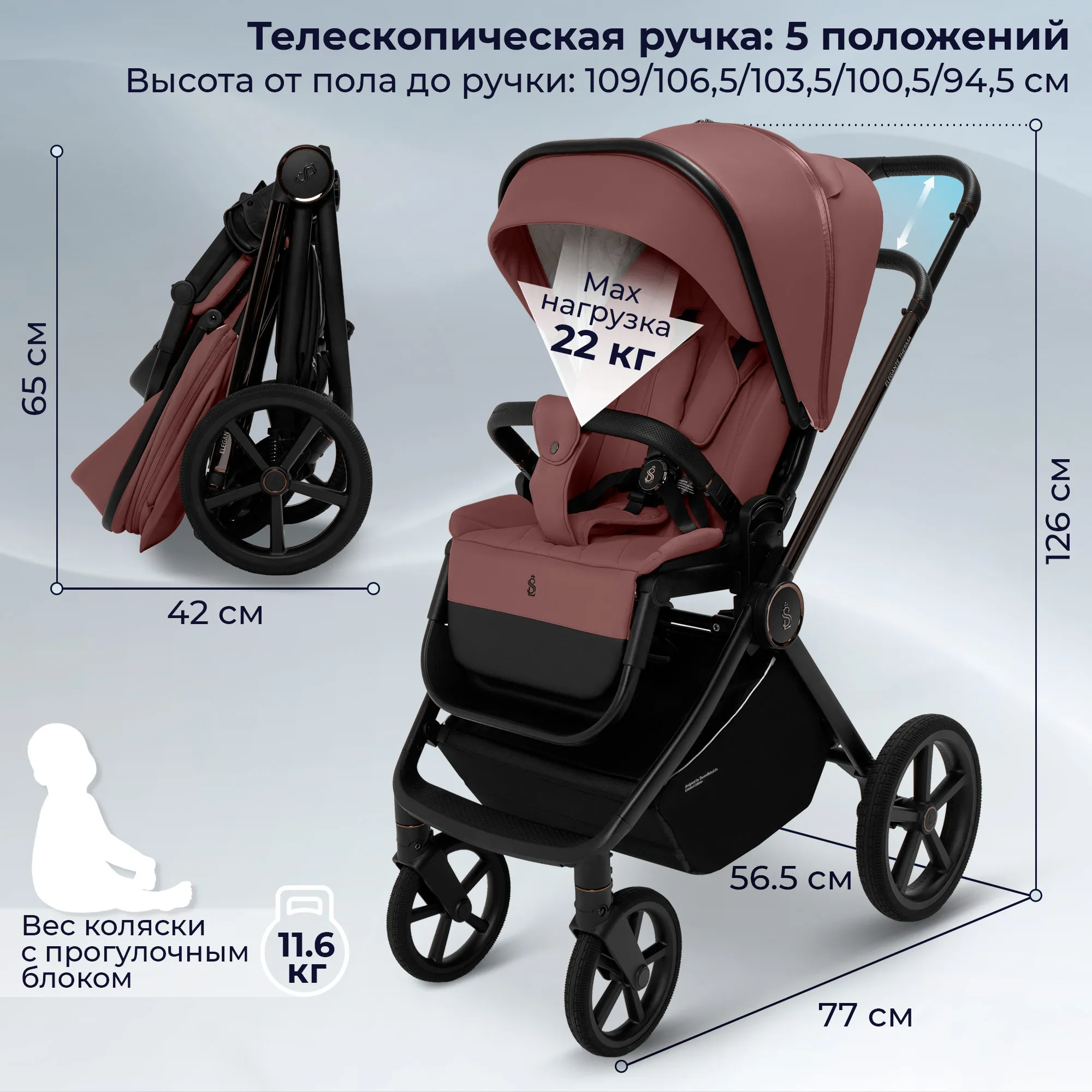 Коляска 2 в 1 SBL / Sweet Baby Elegante Therma