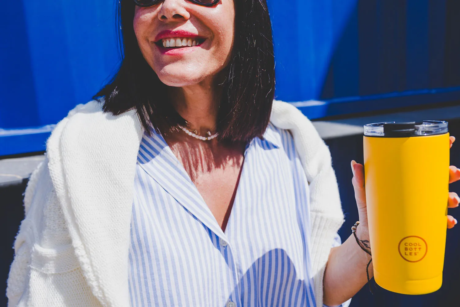 Термокружка Cool Bottles Tumbler Vivid Yellow 550 мл CBT55VIY