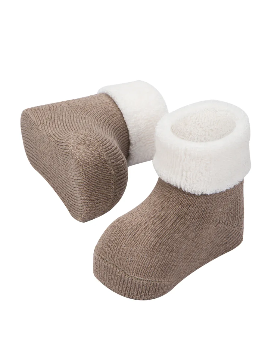 Носки детские махровые Mansita Mi, цв.бежево-молочный