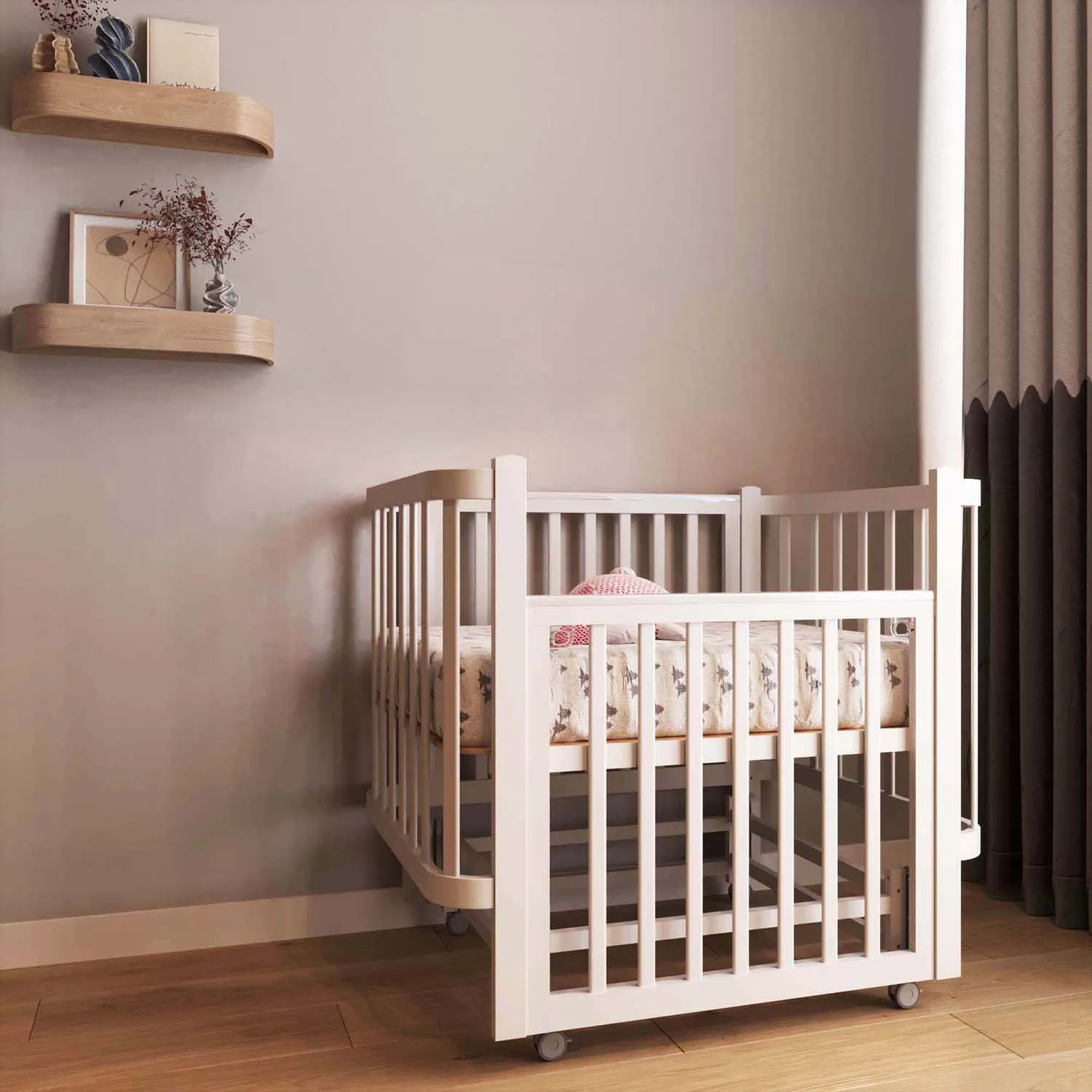 Кроватка детская ANTEMI Terra Light New с маятником 100х70