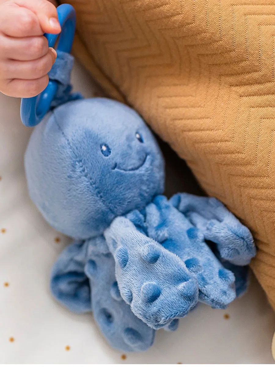 Игрушка мягкая Nattou Soft toy Lapidou Octopus Осьминог с вибрацией шалфей (sage green) 876544. Изображение 5